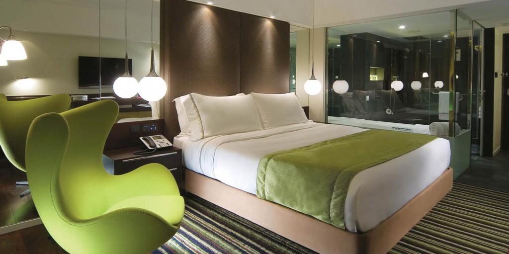The Mira Hong Kong Hotell Exteriör bild A room at the hotel